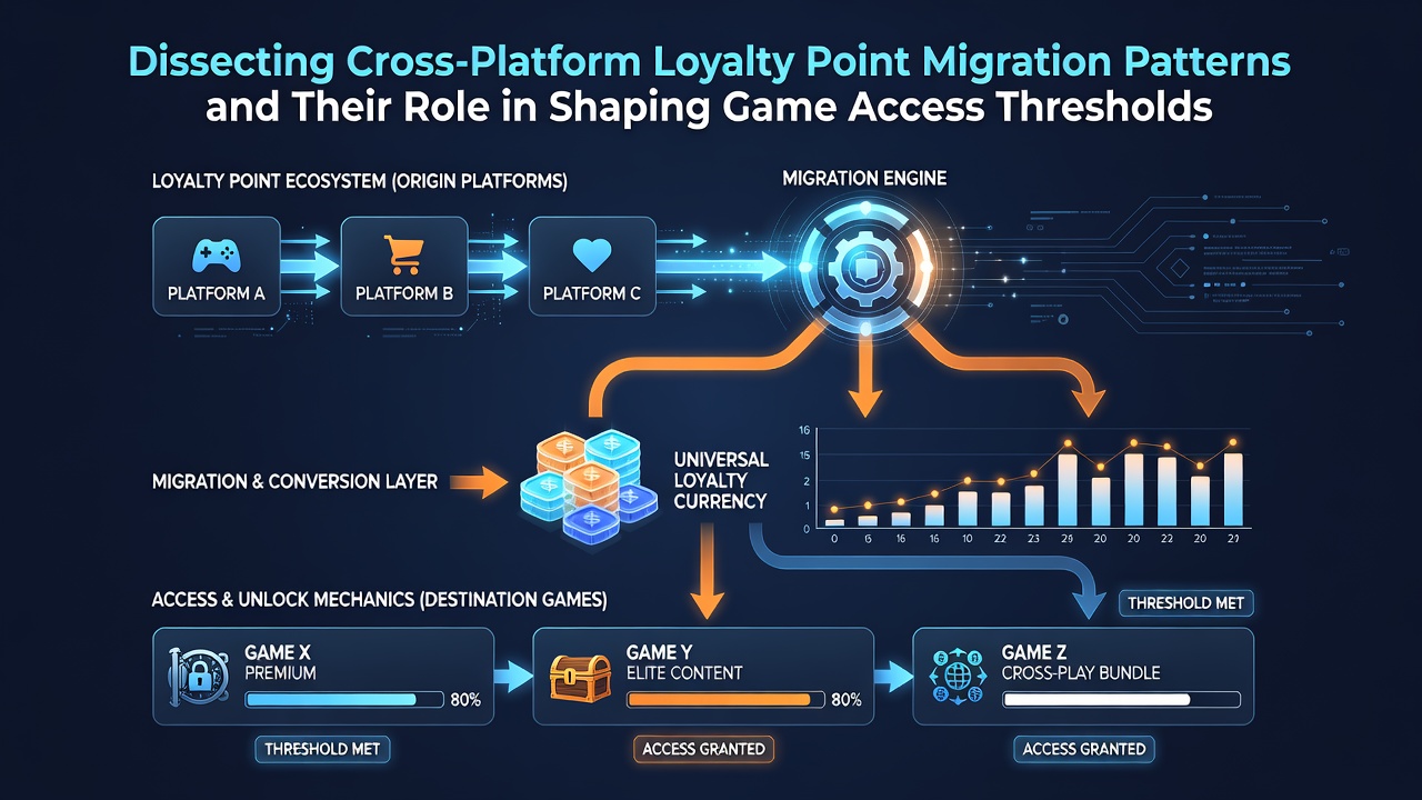 Data visualization of loyalty point migration affecting casino game access thresholds