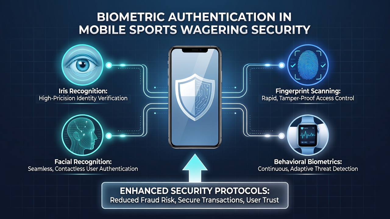 Close-up of a user completing facial recognition verification on a mobile sports betting application during account login