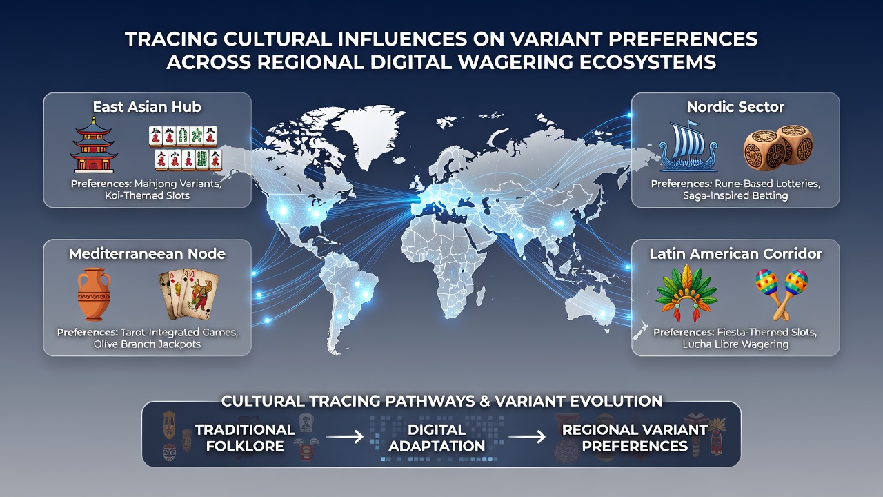 Data visualization charts comparing variant selection rates across Asian, European, adn North American digital wagering markets